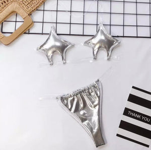 Star rush bikini silver