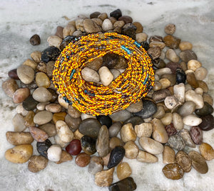 Energetic yellow waist beads