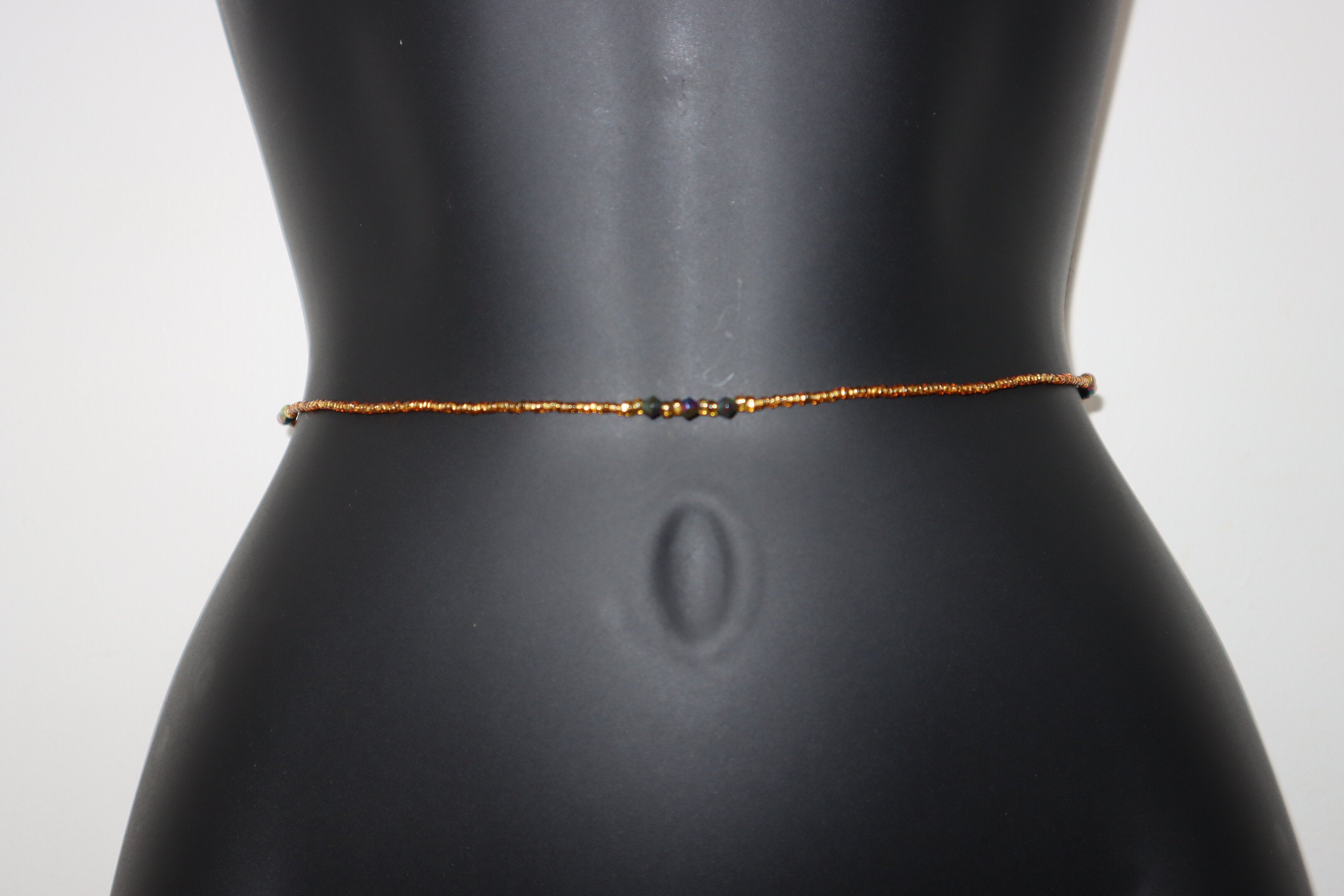 Royal Gold waist beads