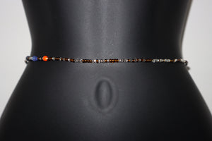 Warm brown waist beads