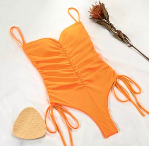 Sexy fruit one piece orange