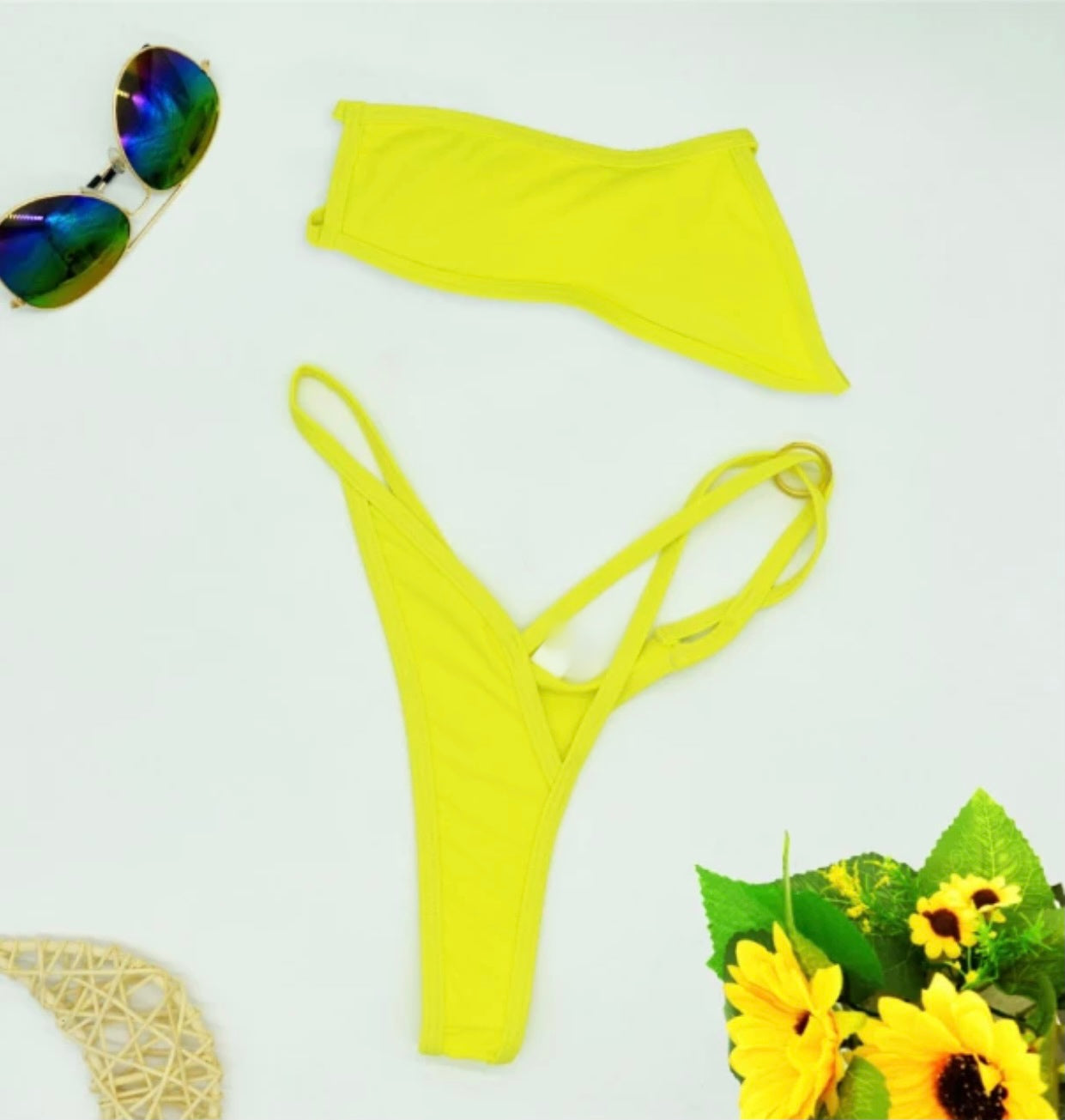 Teeny bikini yellow